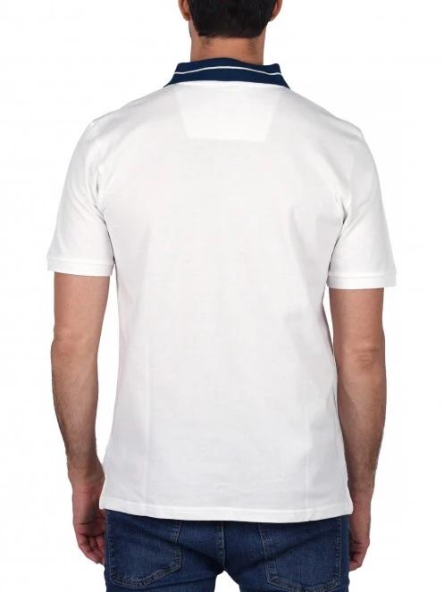 tricou cu guler pt. barbati Nautica Rogan Polo Shirt alb 4
