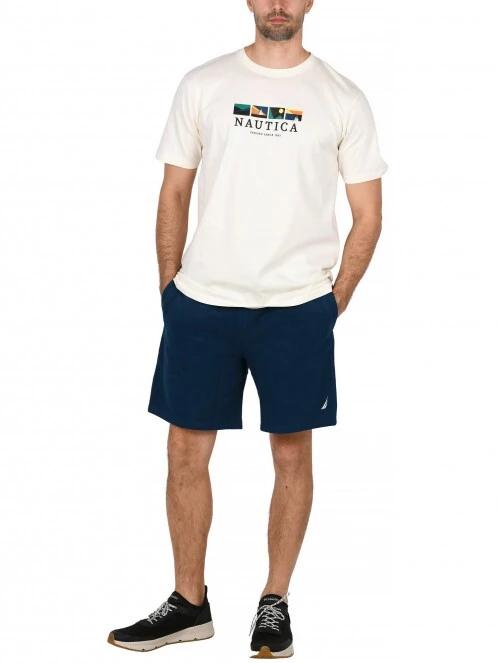 pantaloni scurti pt. barbati Nautica Keegan Fleece Short albastru 5