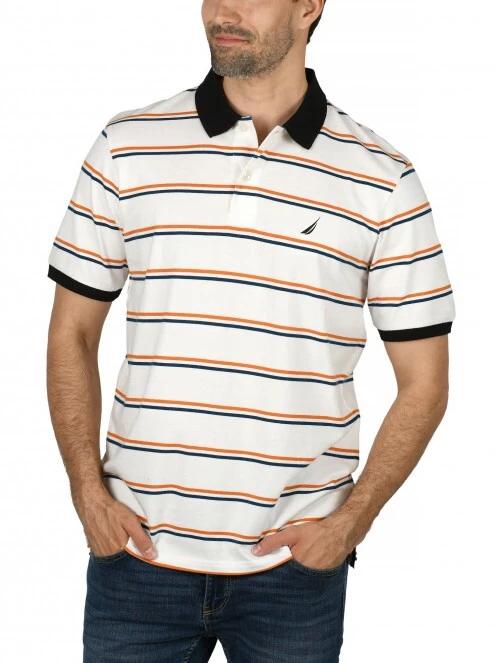 tricou cu guler pt. barbati Nautica Arif Polo Shirt alb 2