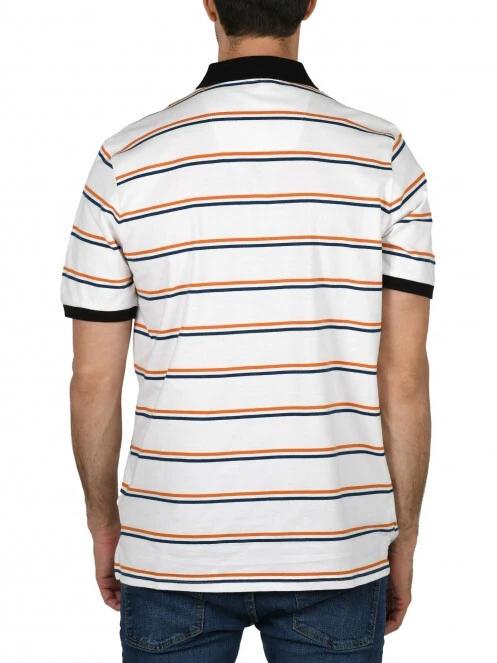 tricou cu guler pt. barbati Nautica Arif Polo Shirt alb 4