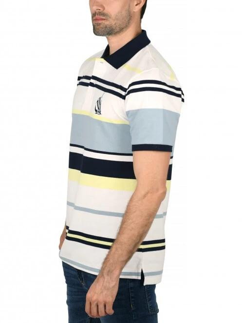 tricou cu guler pt. barbati Nautica Merlot Polo Shirt alb 3