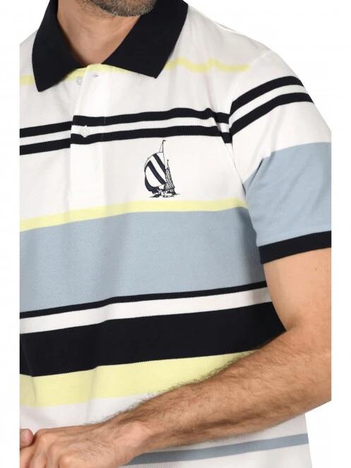 tricou cu guler pt. barbati Nautica Merlot Polo Shirt alb 5