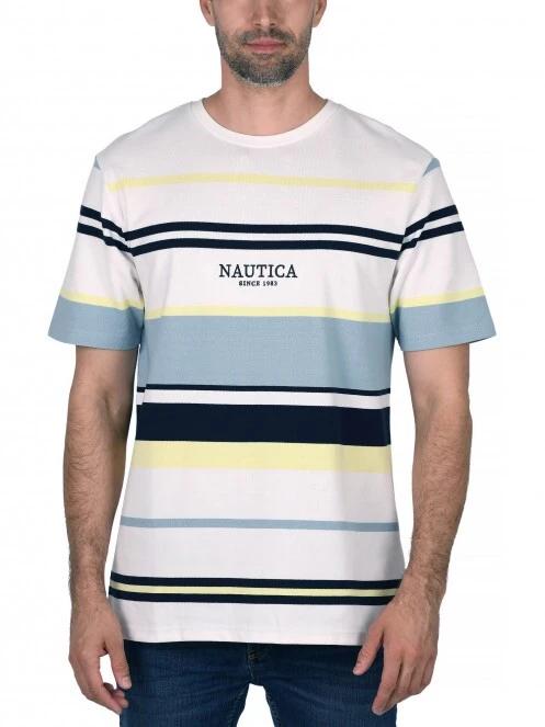tricou cu maneci scurte pt. barbati Nautica Perez T-Shirt alb 2