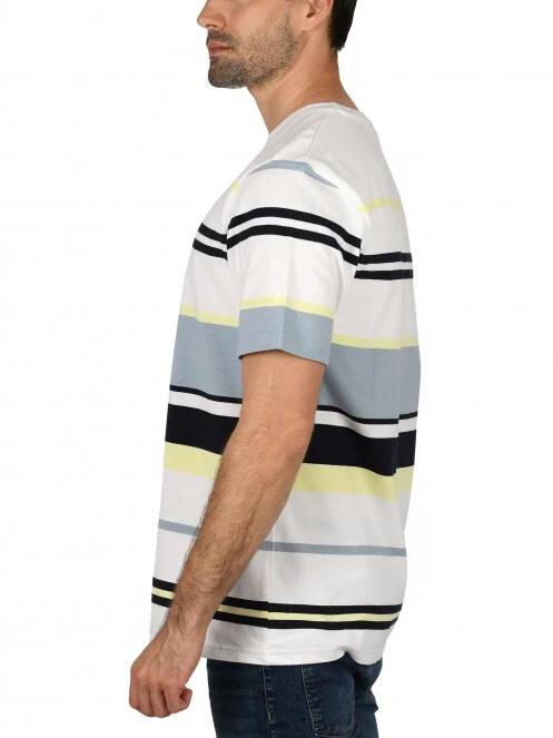 tricou cu maneci scurte pt. barbati Nautica Perez T-Shirt alb 3