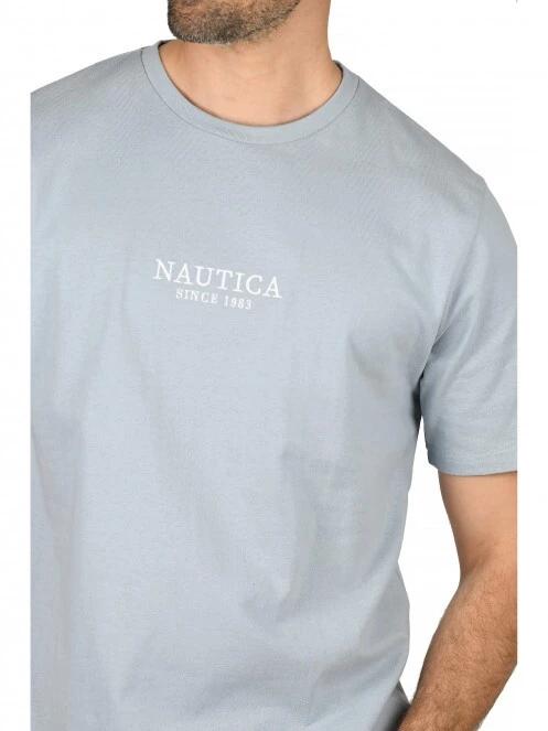 tricou cu maneci scurte pt. barbati Nautica Nevada T-Shirt albastru deschis 5