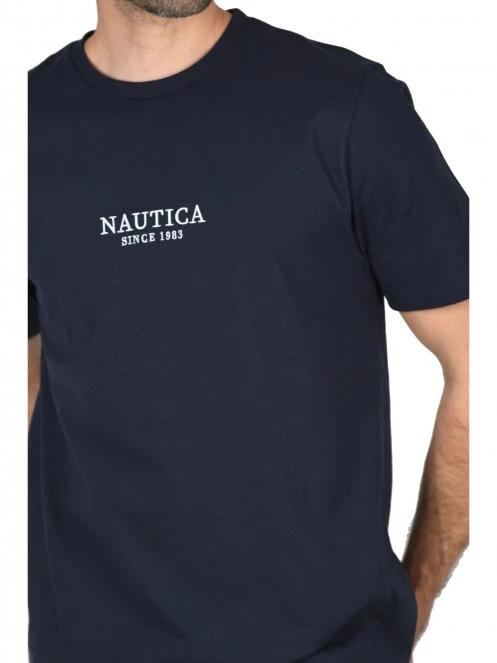 tricou cu maneci scurte pt. barbati Nautica Nevada T-Shirt albastru inchis 5