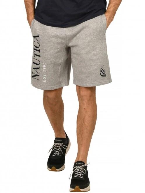 pantaloni scurti pt. barbati Nautica Locust Fleece Short gri 2