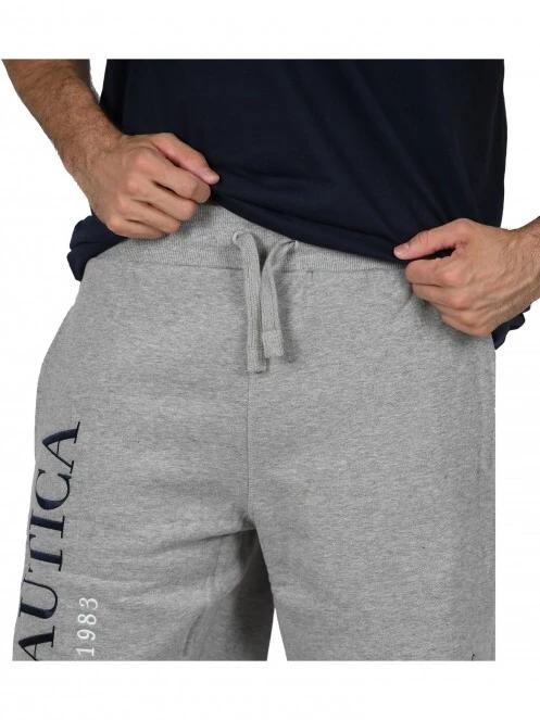 pantaloni scurti pt. barbati Nautica Locust Fleece Short gri 7