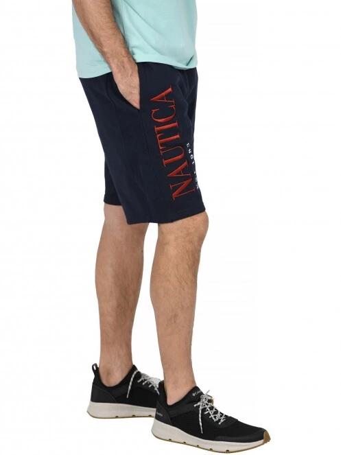 pantaloni scurti pt. barbati Nautica Locust Fleece Short albastru inchis 3