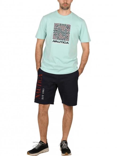 pantaloni scurti pt. barbati Nautica Locust Fleece Short albastru inchis 5