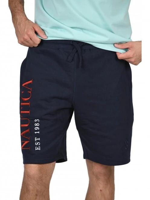 pantaloni scurti pt. barbati Nautica Locust Fleece Short albastru inchis 6