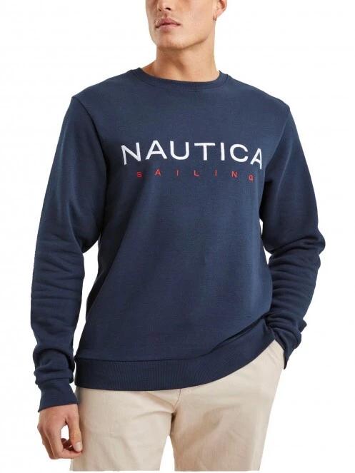 pulover pt. barbati Nautica Otto Sweatshirt B&T albastru inchis 2