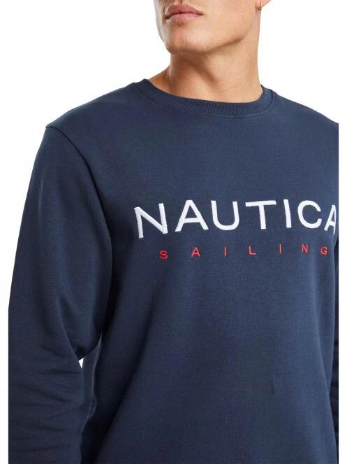 pulover pt. barbati Nautica Otto Sweatshirt B&T albastru inchis 4