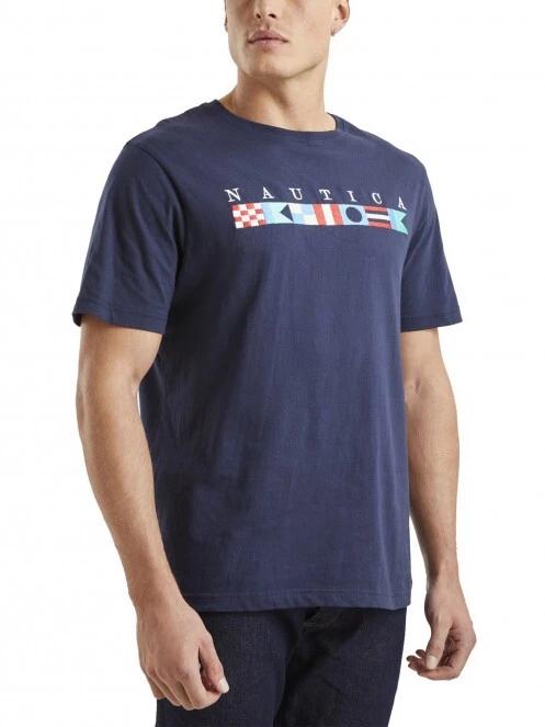 tricou cu maneci scurte pt. barbati Nautica Fortis T-Shirt B&T albastru inchis 2