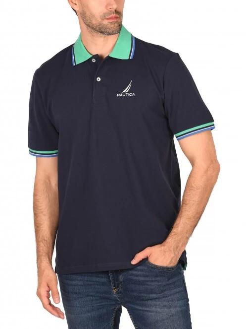 tricou cu guler pt. barbati Nautica Odell Polo Shirt albastru inchis 2
