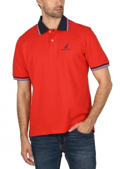 tricou cu guler pt. barbati Nautica Odell Polo Shirt rosu 2