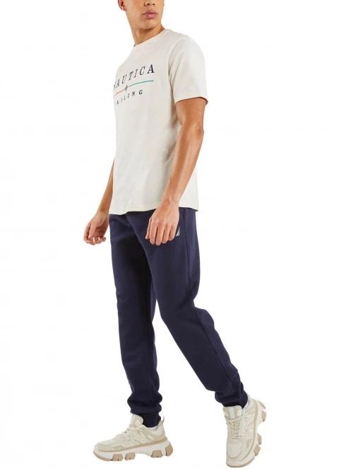 tricou cu maneci scurte pt. barbati Nautica Mateo T-Shirt alb 4
