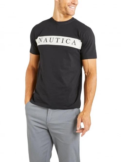 tricou cu maneci scurte pt. barbati Nautica Sawyer T-Shirt negru 2