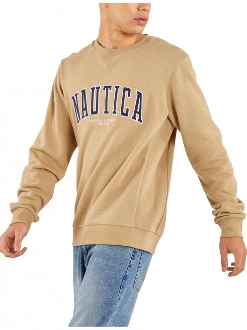 pulover pt. barbati Nautica Brayden Sweatshirt maro 2