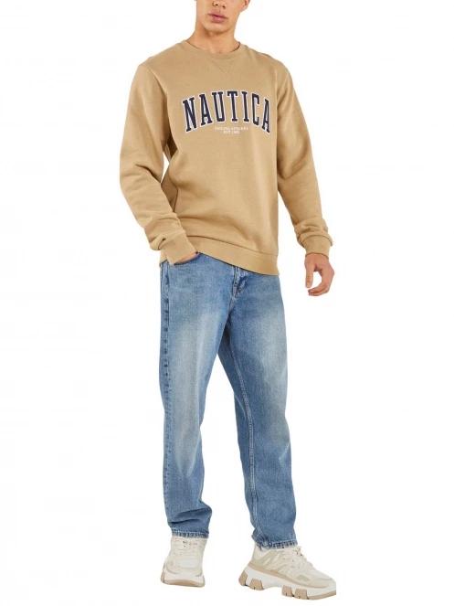 pulover pt. barbati Nautica Brayden Sweatshirt maro 4