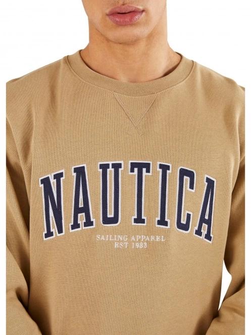 pulover pt. barbati Nautica Brayden Sweatshirt maro 5