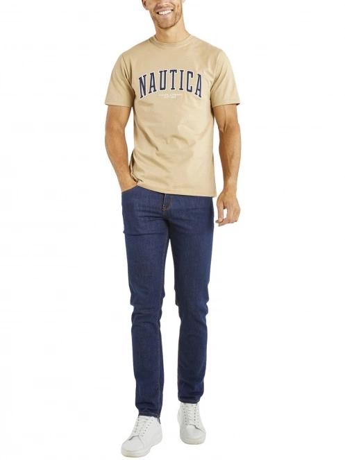 tricou cu maneci scurte pt. barbati Nautica Gable T-Shirt maro 4