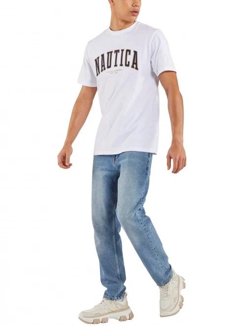 tricou cu maneci scurte pt. barbati Nautica Gable T-Shirt alb 4