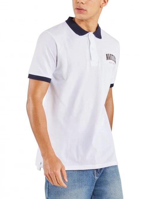 tricou cu guler pt. barbati Nautica Banks Polo Shirt alb 2