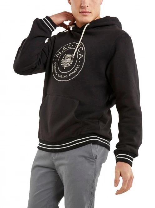 pulover cu gluga pt. barbati Nautica Hyde OH Hoody negru 2