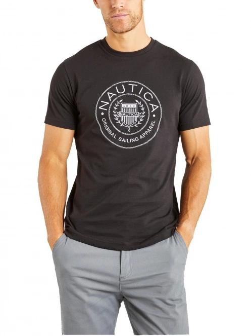 tricou cu maneci scurte pt. barbati Nautica Pendle T-Shirt negru 2