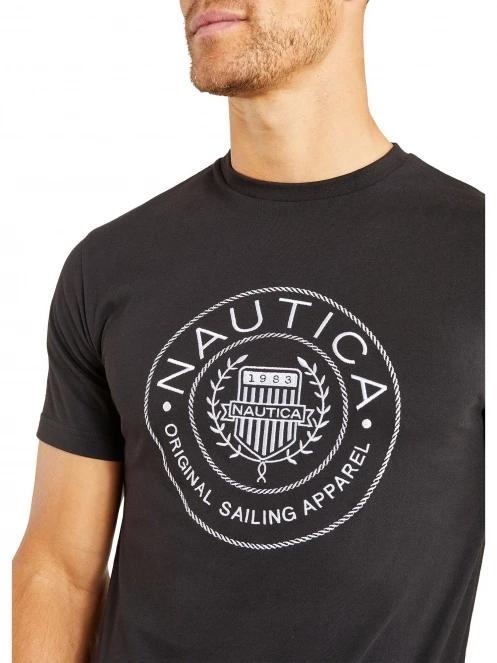 tricou cu maneci scurte pt. barbati Nautica Pendle T-Shirt negru 5