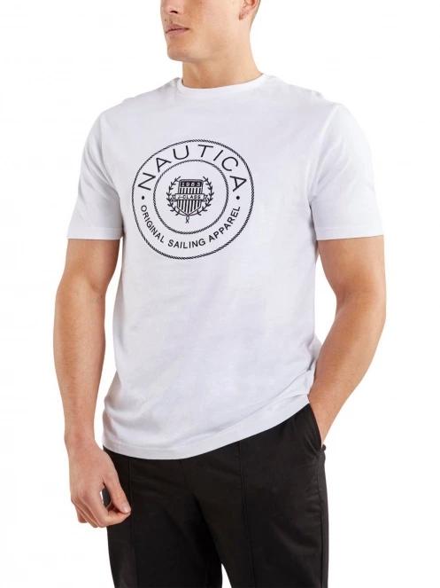 tricou cu maneci scurte pt. barbati Nautica Pendle T-Shirt alb 2