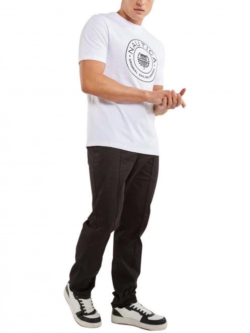tricou cu maneci scurte pt. barbati Nautica Pendle T-Shirt alb 4