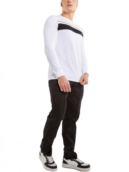 tricou cu maneci lungi pt. barbati Nautica Royton LS T-Shirt alb 4
