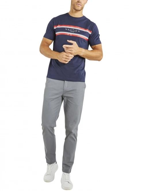 tricou cu maneci scurte pt. barbati Nautica Ivo T-Shirt albastru inchis 4