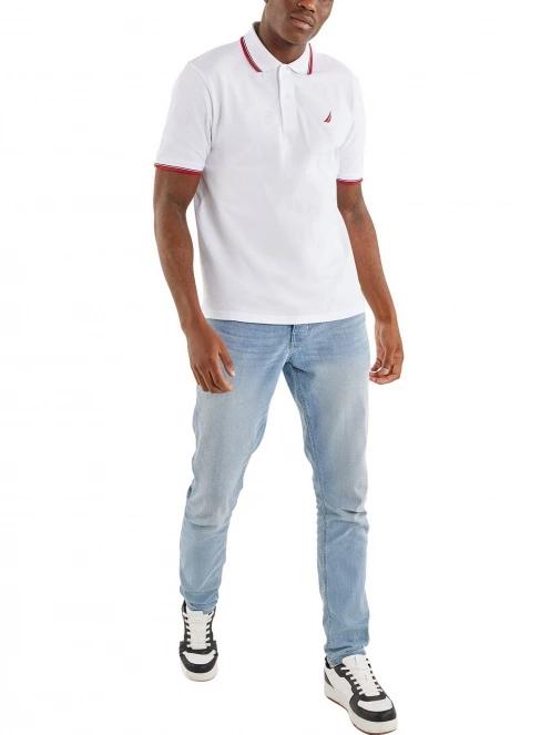 tricou cu maneci scurte pt. barbati Nautica Sven Polo Shirt alb 4