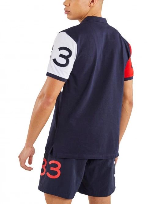 tricou cu maneci scurte pt. barbati Nautica Seb Polo Shirt albastru inchis 3