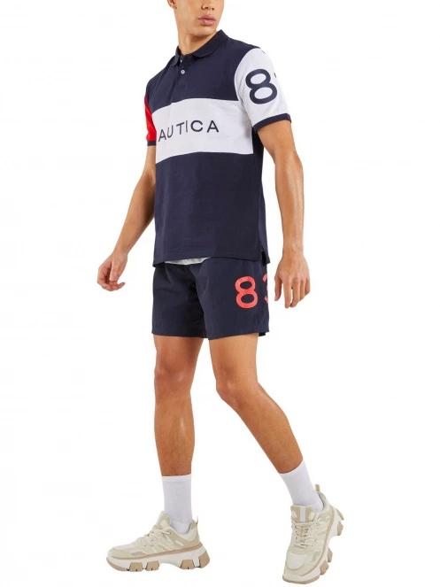 tricou cu maneci scurte pt. barbati Nautica Seb Polo Shirt albastru inchis 4