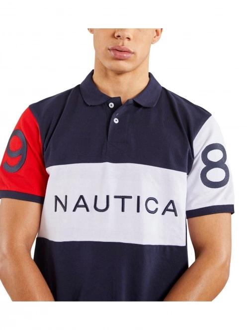 tricou cu maneci scurte pt. barbati Nautica Seb Polo Shirt albastru inchis 5