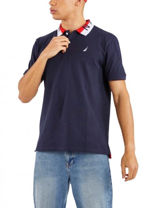 tricou cu guler pt. barbati Nautica Braxton Polo Shirt albastru inchis 2