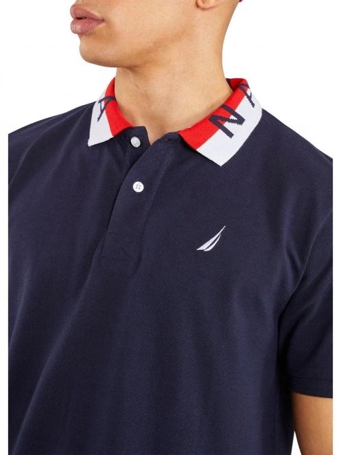 tricou cu guler pt. barbati Nautica Braxton Polo Shirt albastru inchis 5