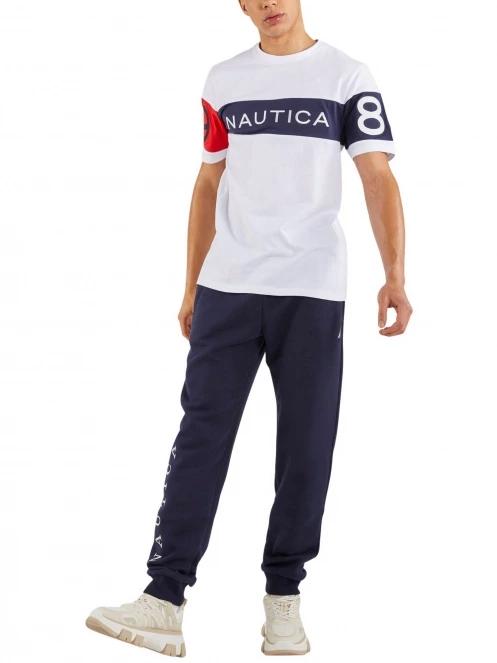 tricou cu maneci scurte pt. barbati Nautica Calvin T-Shirt alb 4