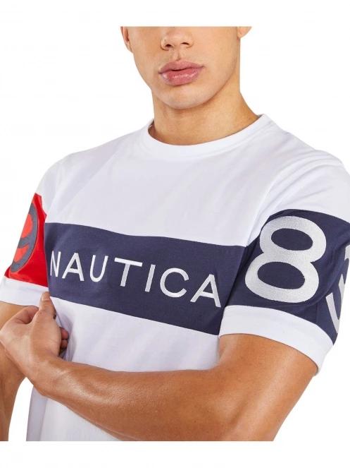 tricou cu maneci scurte pt. barbati Nautica Calvin T-Shirt alb 5