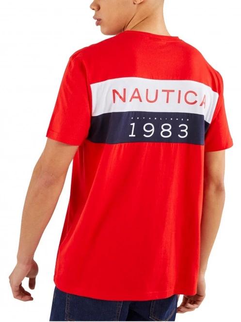 tricou cu maneci scurte pt. barbati Nautica Zane T-Shirt rosu 3