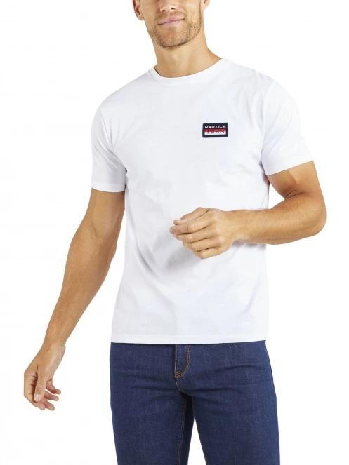 tricou cu maneci scurte pt. barbati Nautica Zane T-Shirt alb 2