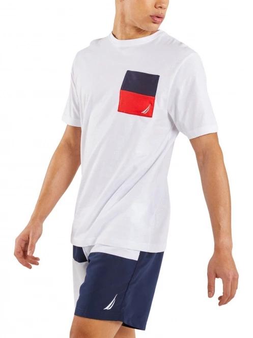 tricou cu maneci scurte pt. barbati Nautica Edwin T-Shirt alb 4