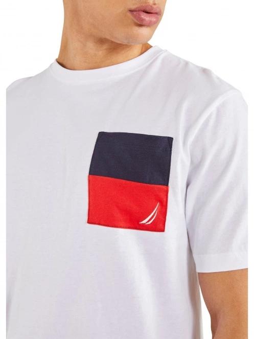 tricou cu maneci scurte pt. barbati Nautica Edwin T-Shirt alb 5
