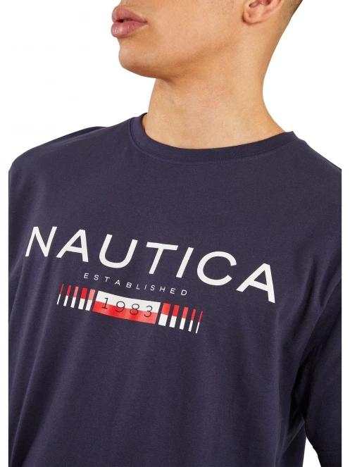 tricou cu maneci scurte pt. barbati Nautica Quinn T-Shirt albastru inchis 5
