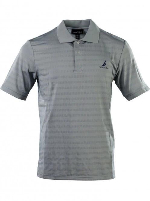 tricou cu guler pt. barbati Nautica Leonard Polo Shirt gri 2