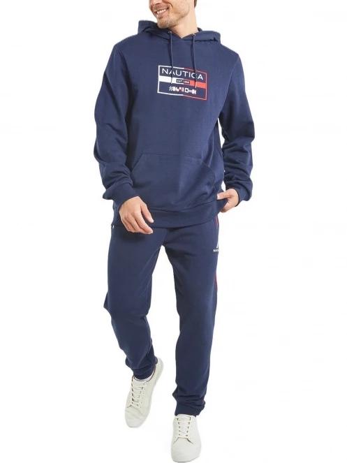 pulover cu gluga pt. barbati Nautica Brodie OH Hoody albastru inchis 4
